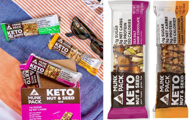 Pecan Almond Keto Nut & Seed Bar, 12-Pack GF