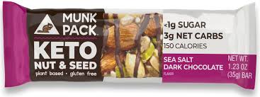Sea Salt Dark Chocolate Keto Nut & Seed Bar, 12-Pack GF