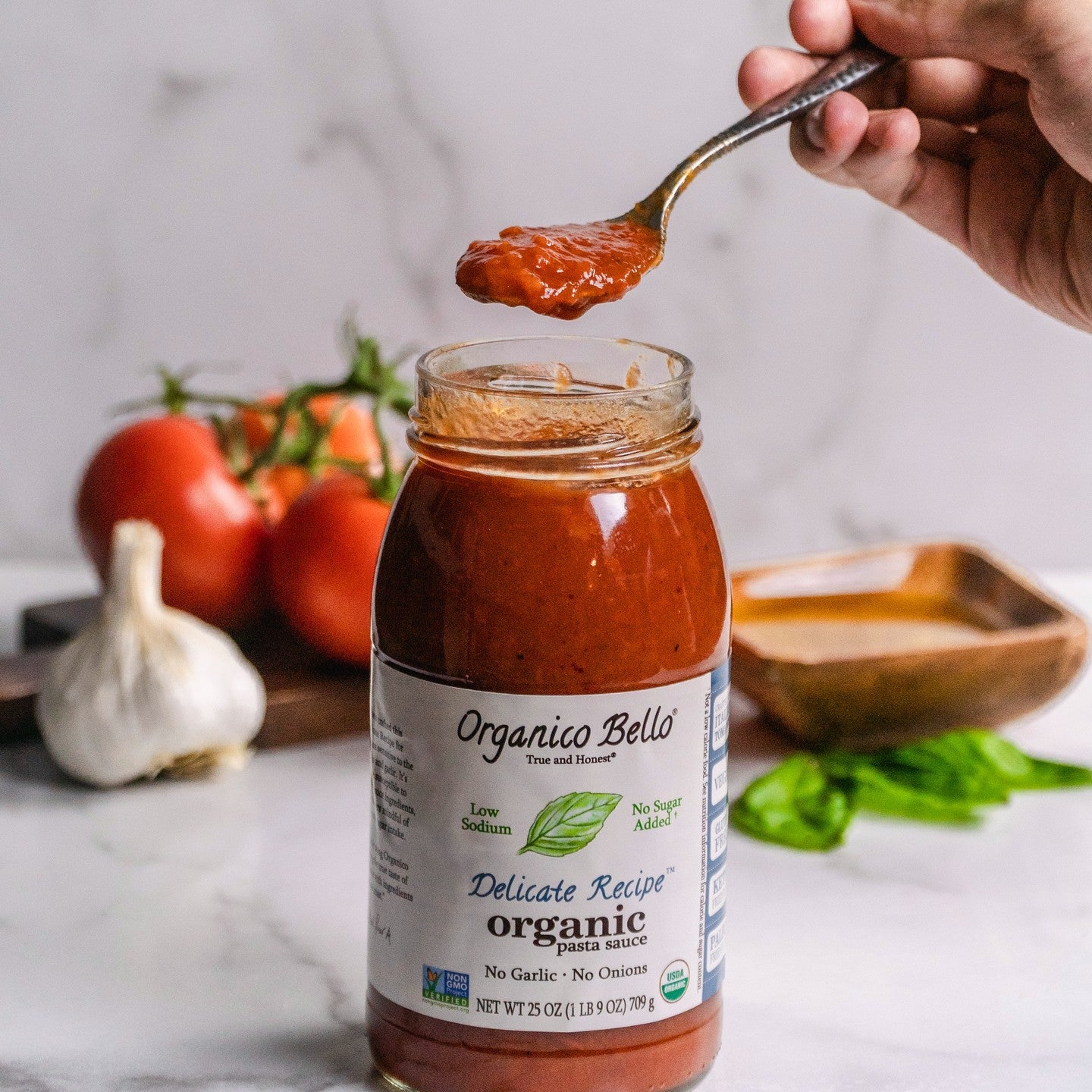 Organico Bello Spicy Marinara Pasta Sauce - Pack of 3 - Organic Gluten Free