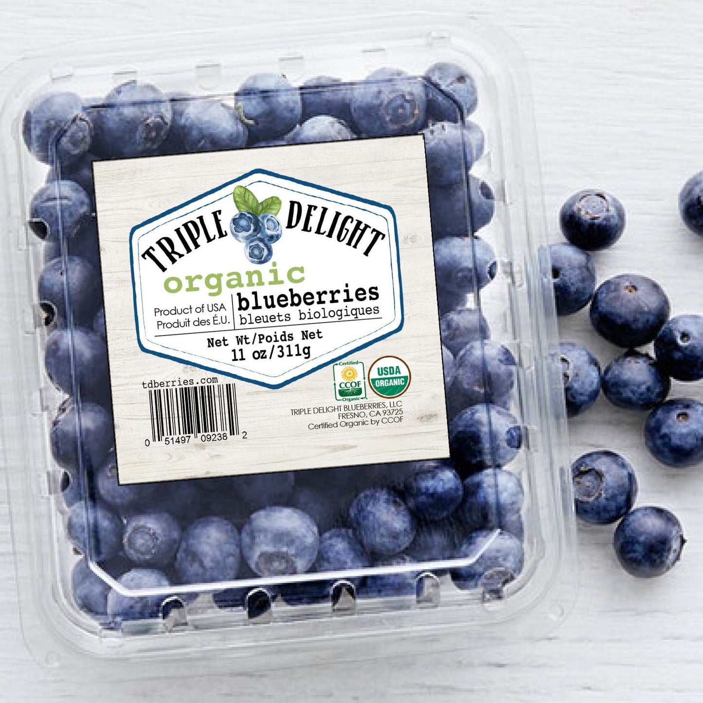 Organic Blueberries - 88 oz / 3 lb