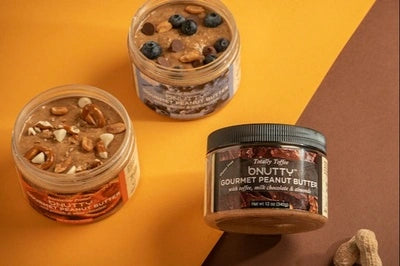 bNutty Irresistible Pretzel Gourmet Peanut Butter - Gluten Free - Natural Peanut Butter - 12oz Jars - 3 Pack