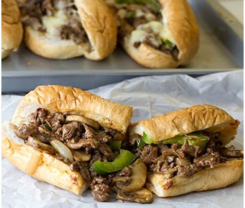 Original Philly Ribeye Seasoned Beef Sandwich Slices - 5 oz - 32 per case