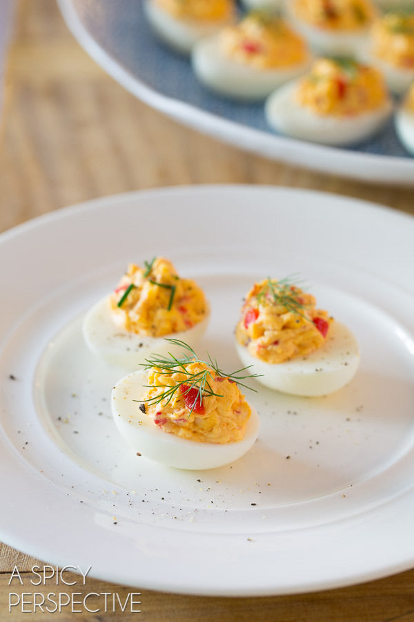 Pimento Cheese Deviled Eggs