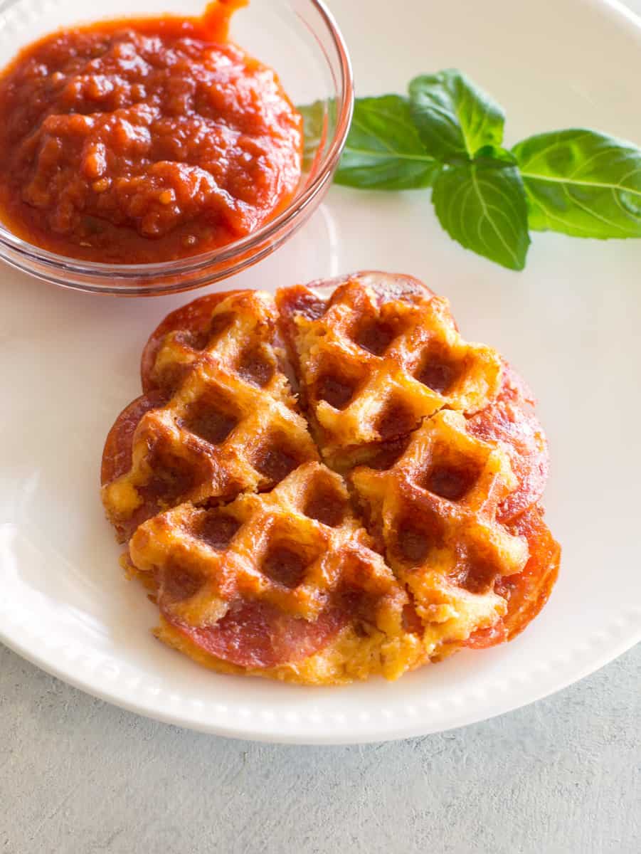 Pizza Chaffles - Keto, Gluten Free - 1 Dozen