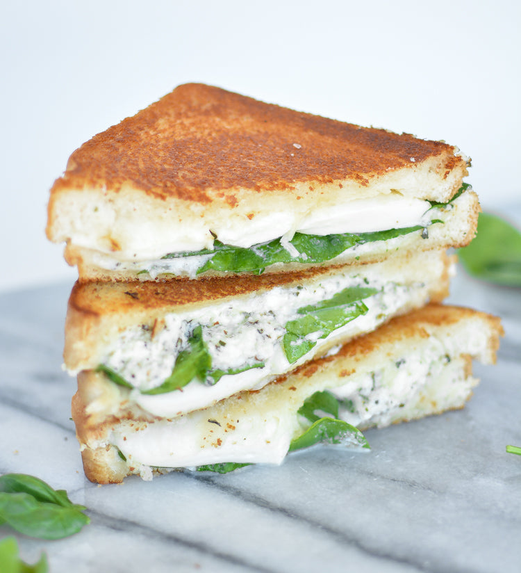 White Garlic Pizza Grilled Cheese