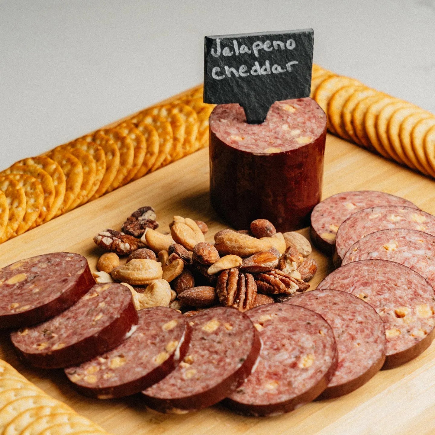 Wagyu Summer Sausage - Jalapeno and Pepper Cheese - Case of 32 (BULK)