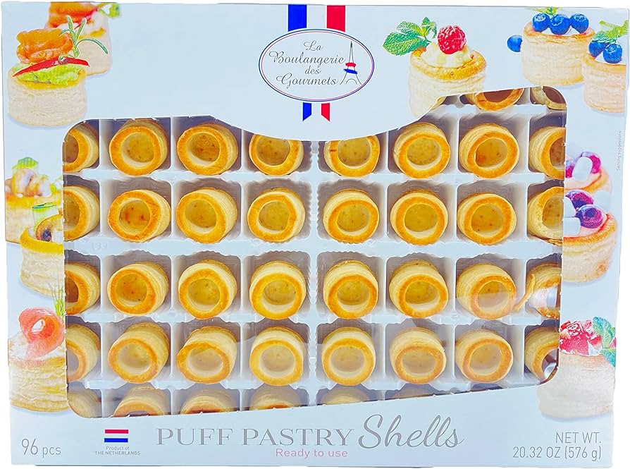 La Boulangerie Des Gourmets Puff Pastry Shells -Ready to Use 20.32 oz- 96/Case
