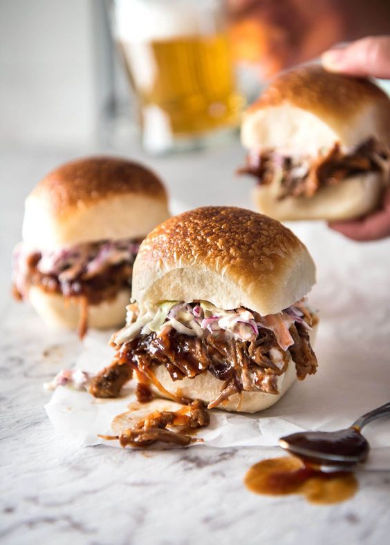 Pulled Pork Sliders - 18 sliders per tray