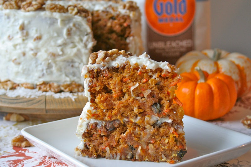 Pumpkin Carrot Cake - serves 12