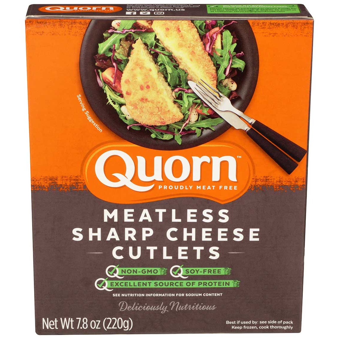 Gruyere Meatless Chicken Cutlet - Quorn Foods- 7.7 oz - 10 per case