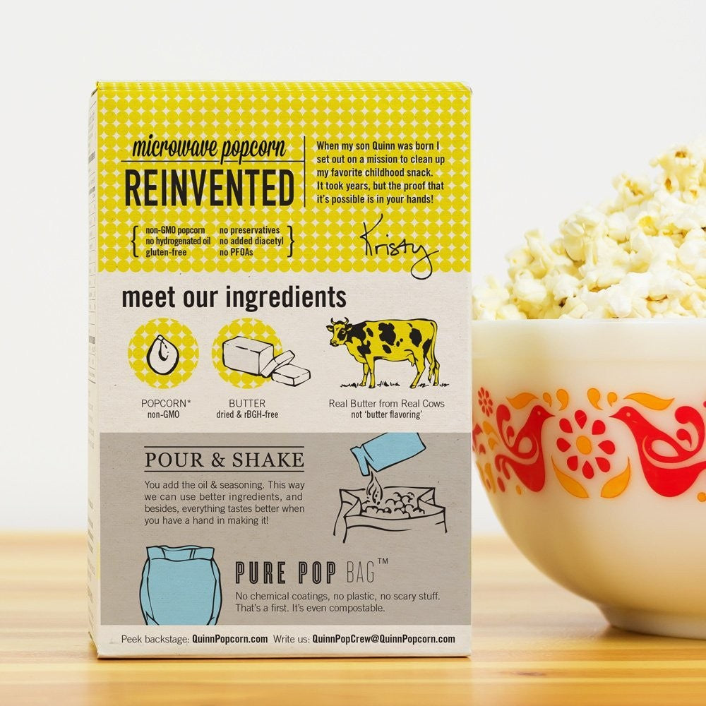 Real Butter Tastes Better Microwave Popcorn - Non GMO
