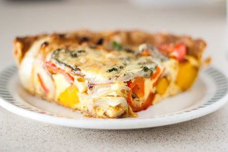 Roasted Vegetable Quiche - serves 6