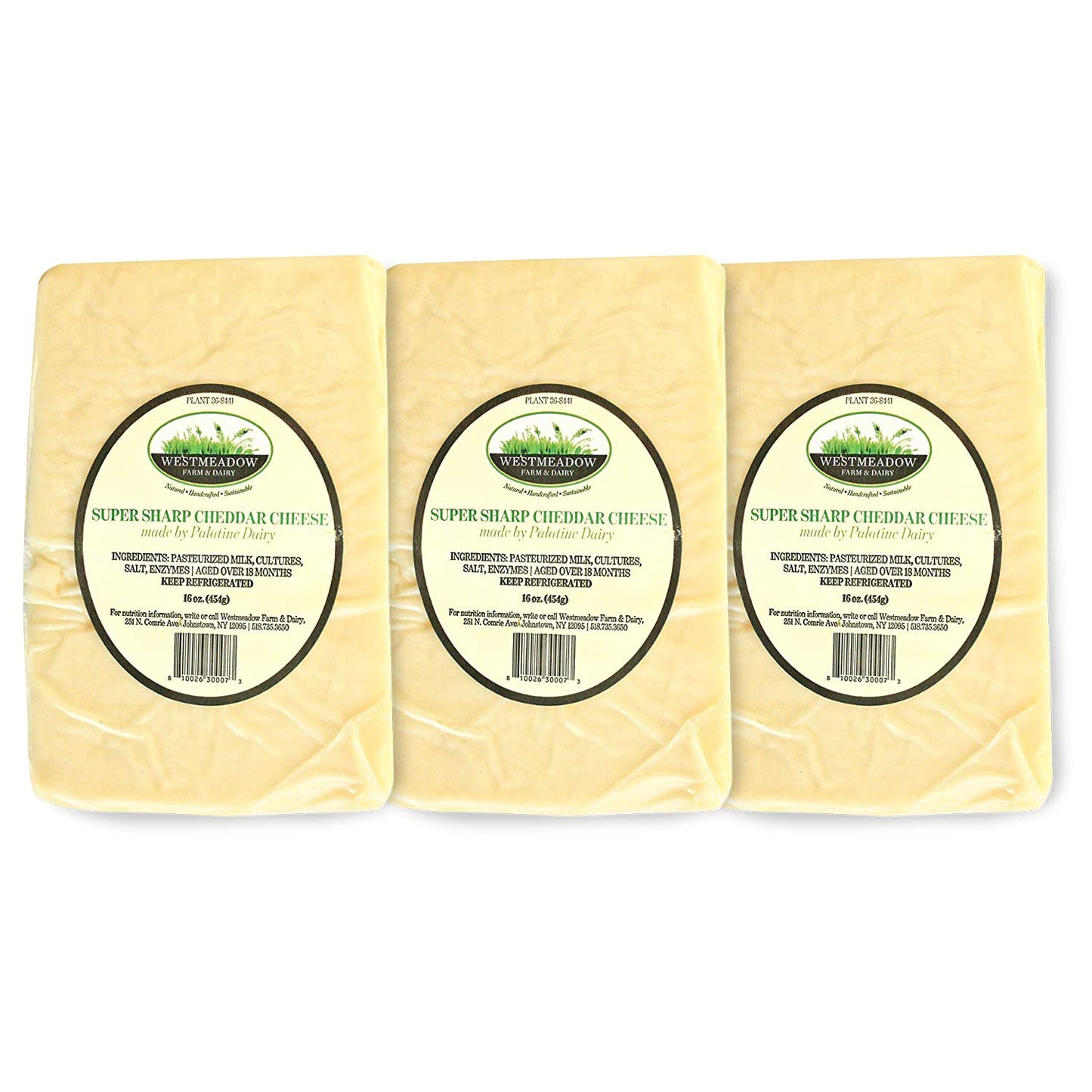 Westmeadow Farm Super Sharp Cheddar Cheese Bundle (48 oz)