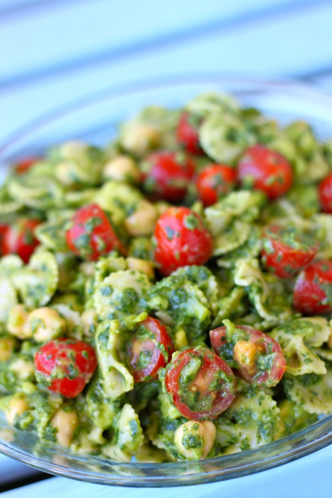 Lemon Cilantro Avocado Pasta Salad