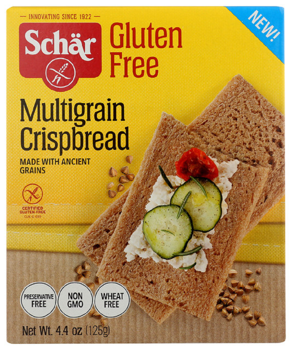 Schar Gluten Free Multigrain Crispbread - 4.4 oz - 6/Case