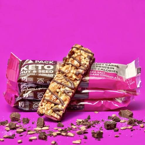 Sea Salt Dark Chocolate Keto Nut & Seed Bar, 12-Pack GF