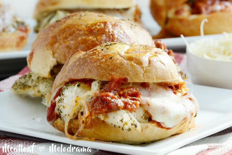 Skinny Chicken Parmesan Sliders
