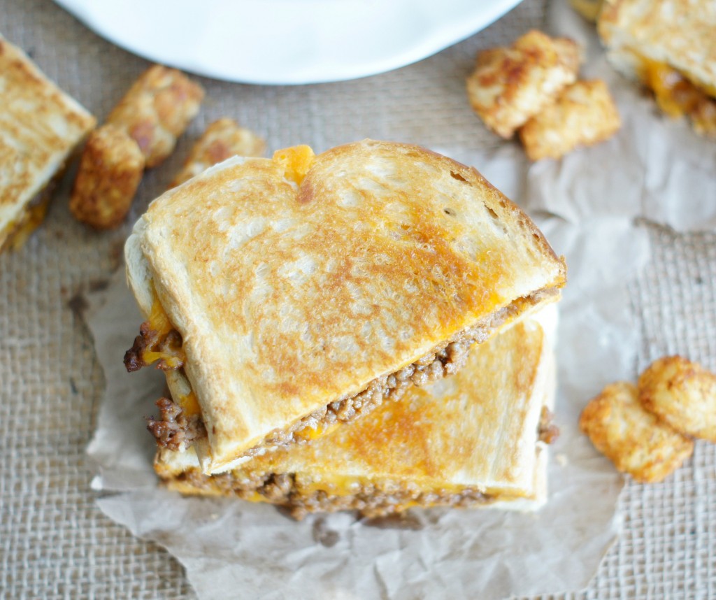 SLOPPY GRILLED CHEESE SANDWICHES