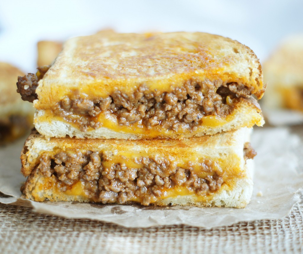 SLOPPY GRILLED CHEESE SANDWICHES
