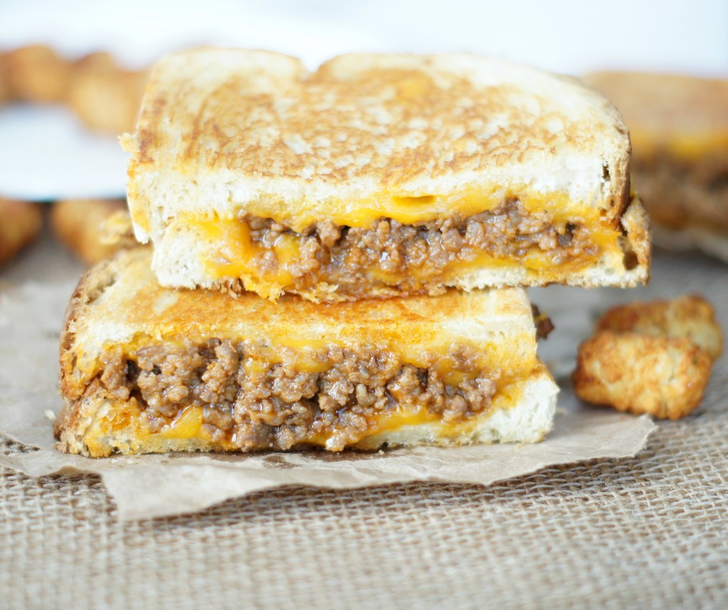 SLOPPY GRILLED CHEESE SANDWICHES