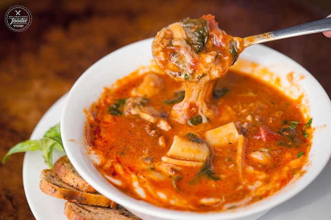 SLOW COOKER LASAGNA SOUP