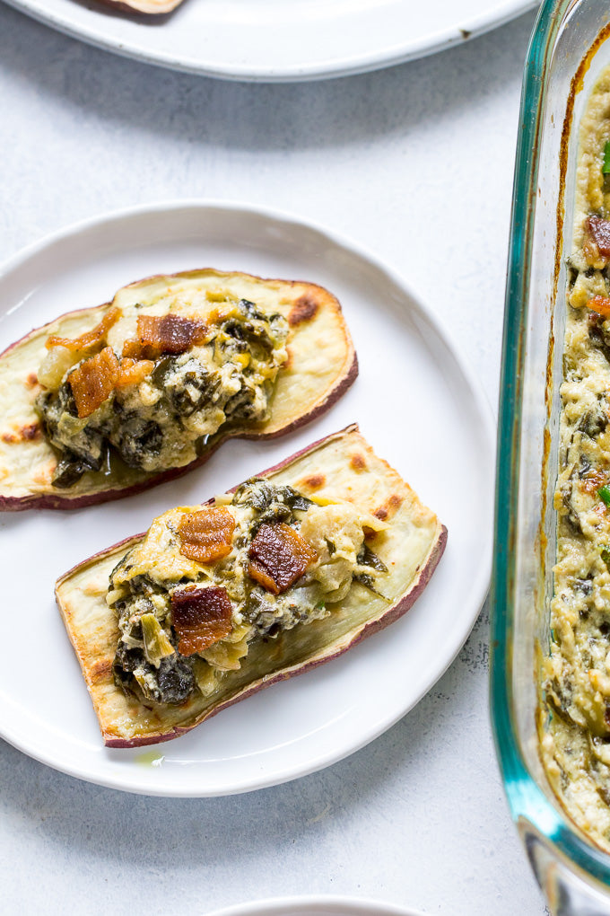 CREAMY BAKED SPINACH ARTICHOKE DIP {PALEO & WHOLE30}
