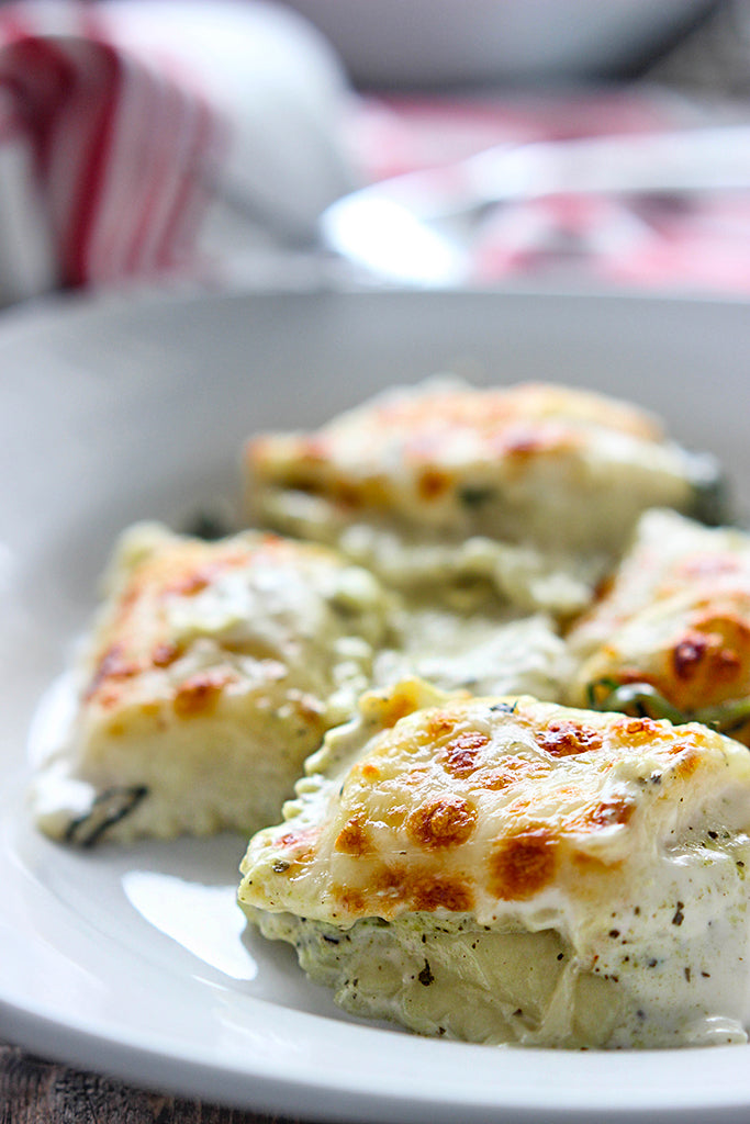 Spinach and Artichoke Ravioli Bake