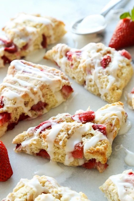 Strawberry Shortcake Scones - 1 Dozen