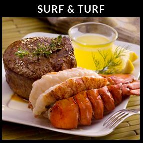 Surf & Turf - 4 Filet Mignons & Lobster Tails