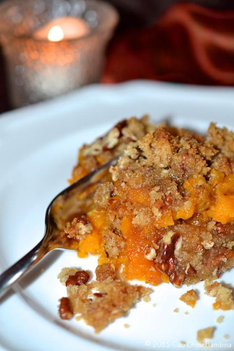 Sweet Potato Casserole with Pecan Streusel