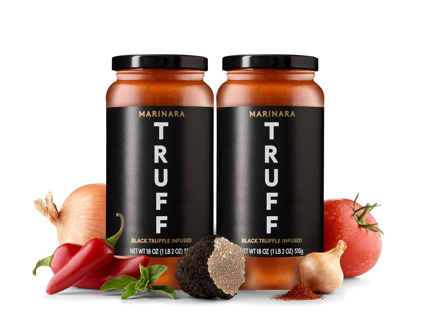 TRUFF Black Truffle Marinara Pasta Sauce - Non-Gmo,Vegan -2 Pack