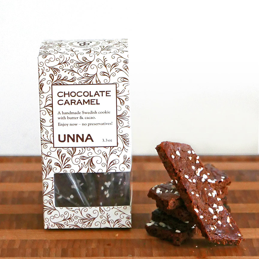 Chocolate Caramel Swedish Cookies