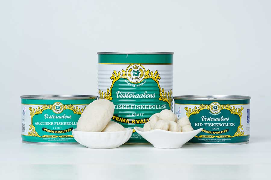Fiskeboller Vesteraalens Norwegian Fish Balls - 800 g