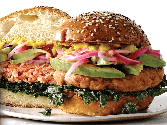 Good Catch 4 oz. Plant Based Vegan Salmon Burger - 40/Case