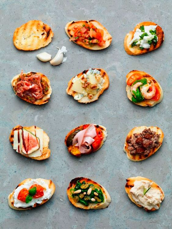 Two Bite Crostini Party Ideas w/ Recipes