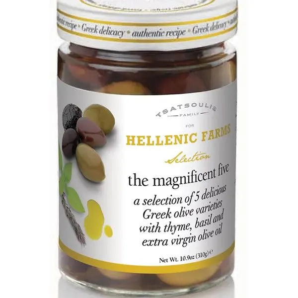 The Magnificent Five - Greek Olive Varieties - 6 Pack