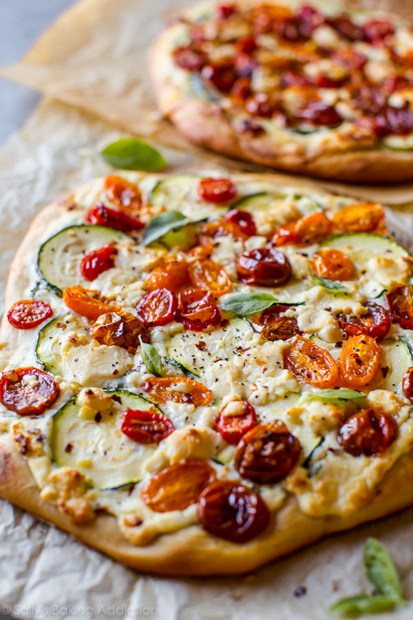 Zucchini & Herbed Ricotta Flatbread
