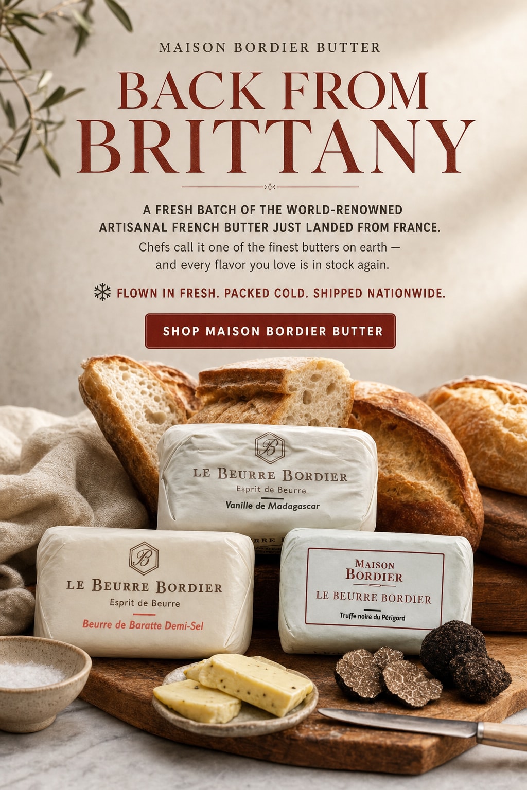 Maison Bordier Butter Is Back from Brittany