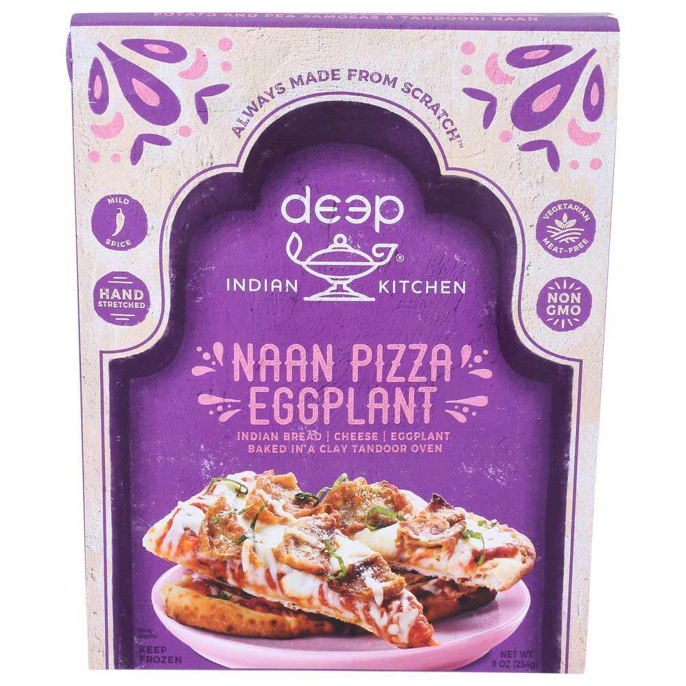 Deep Indian Kitchen Eggplant Naan Pizza, 7.8 oz - 12 per case