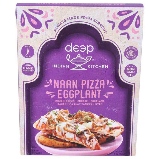 Deep Indian Kitchen Eggplant Naan Pizza, 7.8 oz - 12 per case