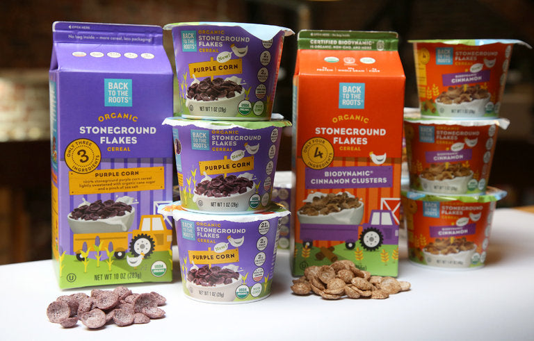 Certified Biodynamic® Cinnamon Breakfast Cereal Clusters, 2-pack - Back to the Roots