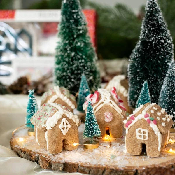 LillyBean Gluten-Free Gingerbread Tiny House Village Baking Kit • Top-9 Allergen-Free & Vegan