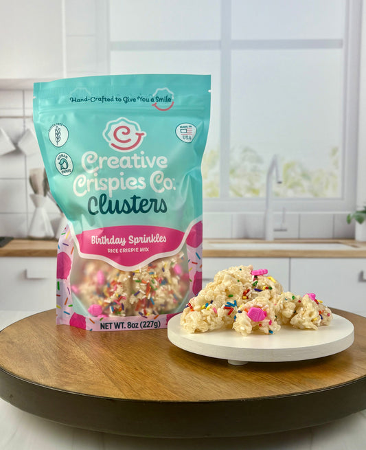 "Clusters" Happy Birthday Crispie Mix Clusters