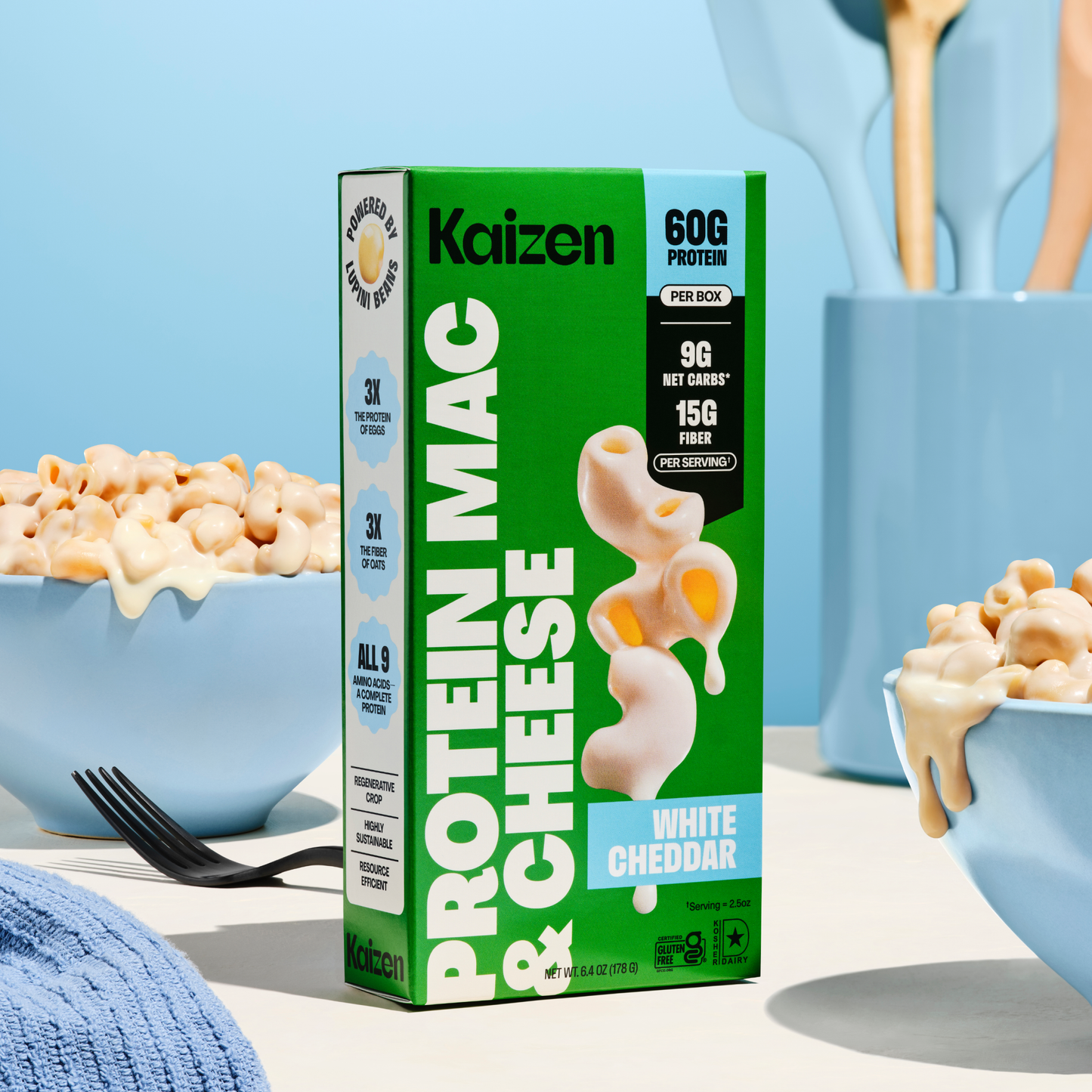 Kaizen High Protein (24g) White Cheddar Lowcarb Mac & Cheese