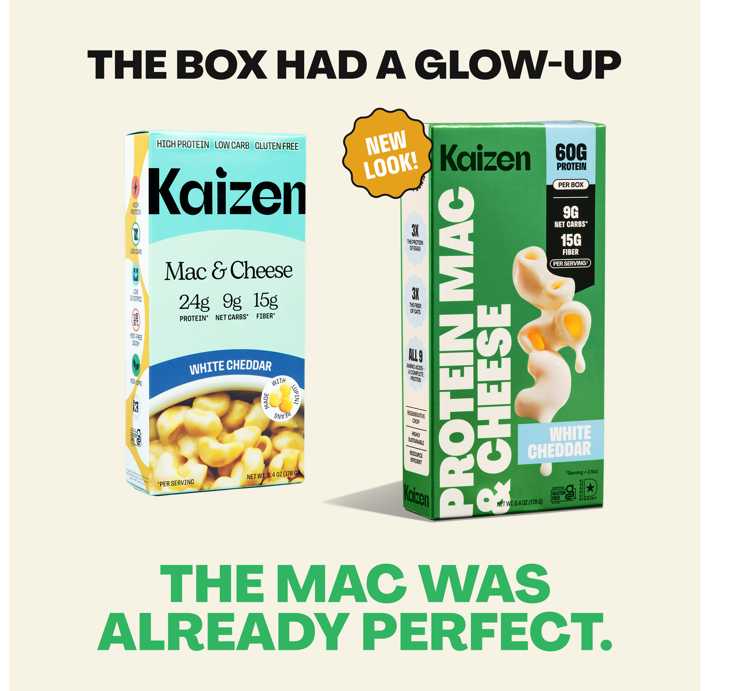 Kaizen High Protein (24g) White Cheddar Lowcarb Mac & Cheese