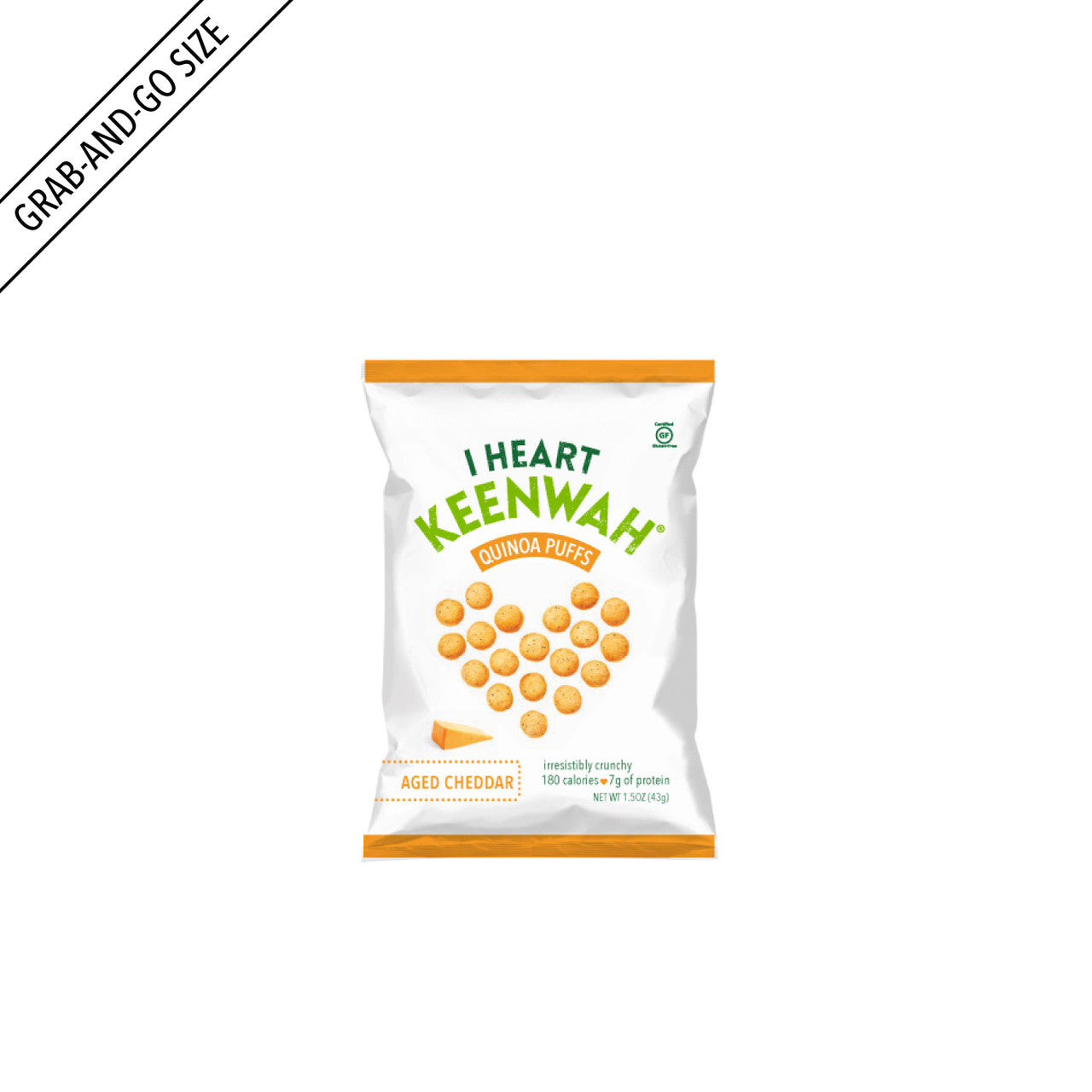 Quinoa Puffs, Aged Cheddar (1.5oz) (6-Pack)