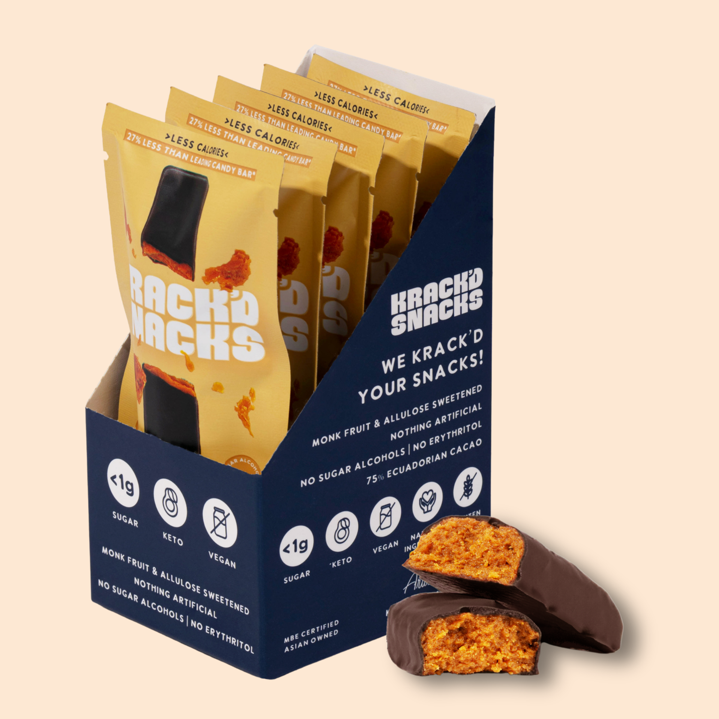 Dark Chocolate Peanut Butter Caramel Crunch, 2g Net Carbs