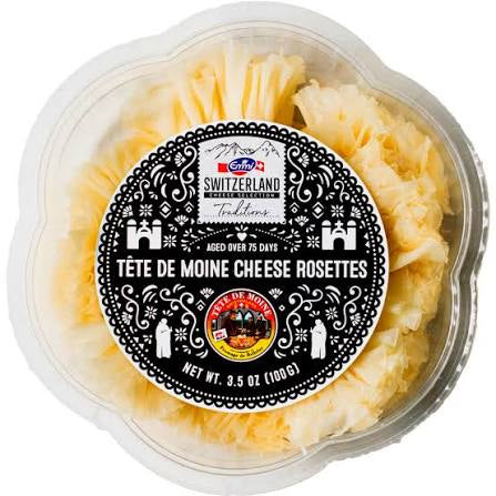Emmi Tête de Moine AOP Cheese Rosettes — Optional Rosette Crackers