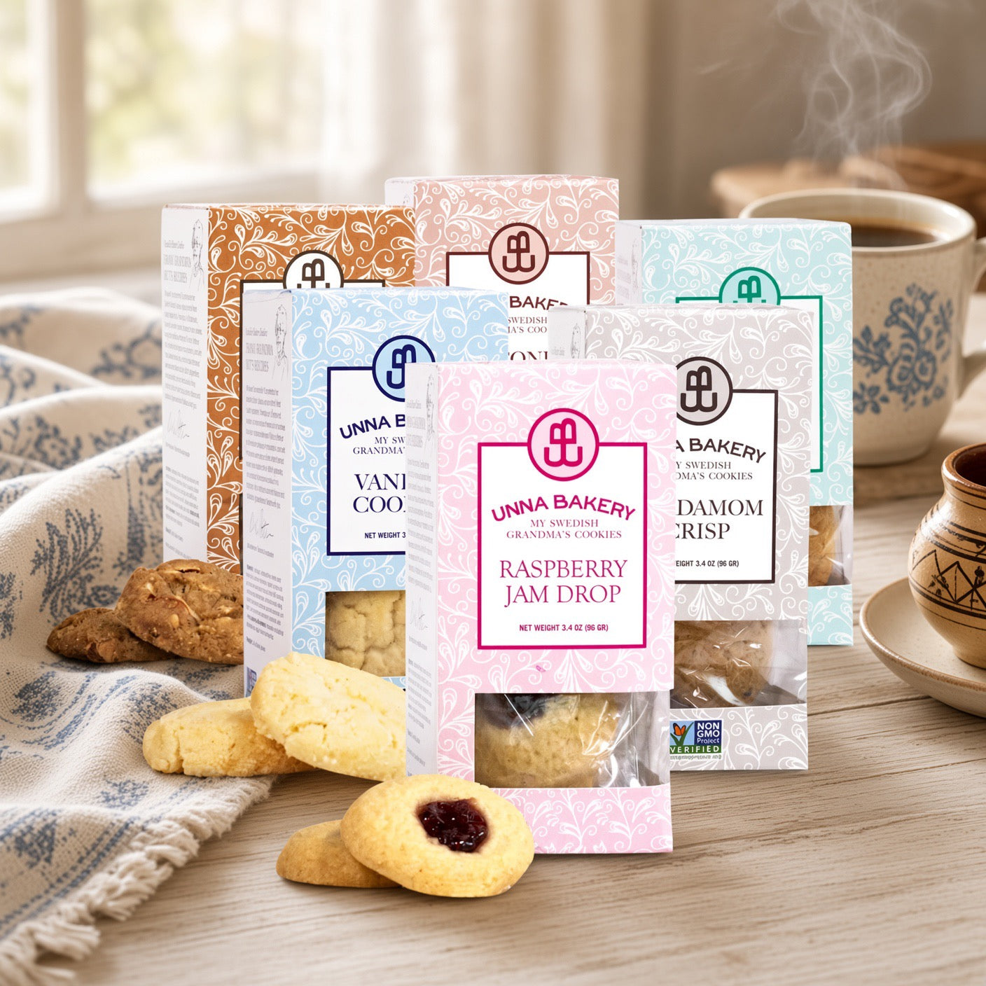 Unna Bakery Swedish Coconut Oat Butter Cookies