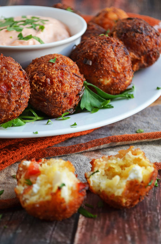 CHEESY CRAB POPPERS  - 50 pieces per tray
